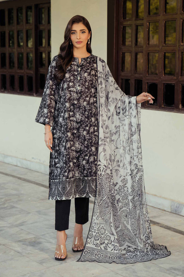 2 Piece - Printed Embroidered Suit - 42401091