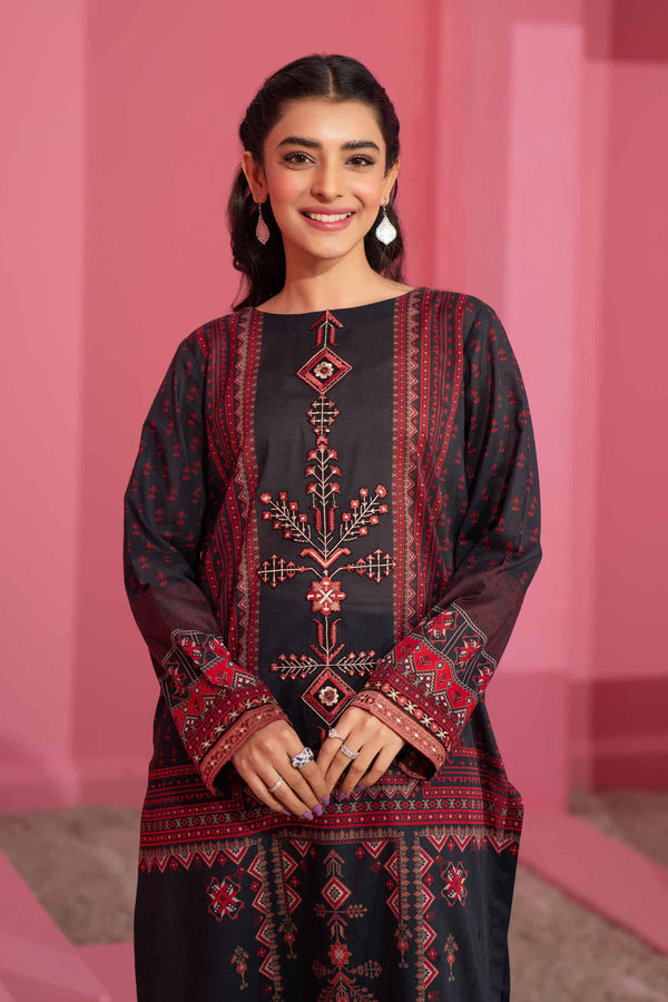 2 Piece - Digital Printed Embroidered Suit - 42401101