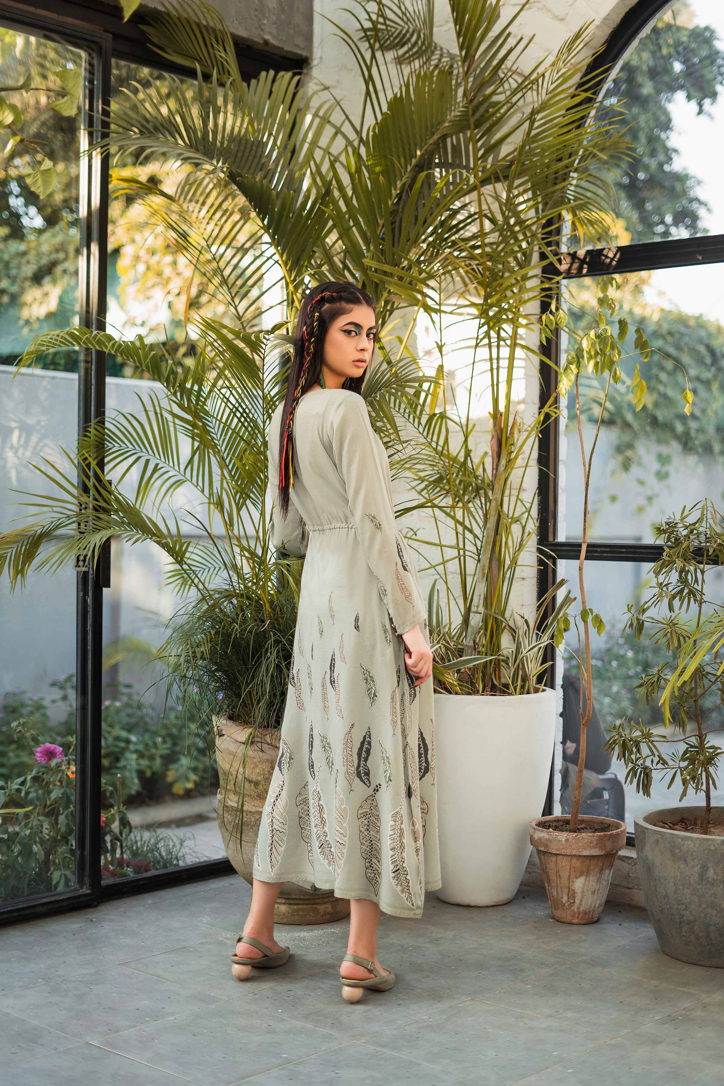 Printed Long Dress - AS23-05