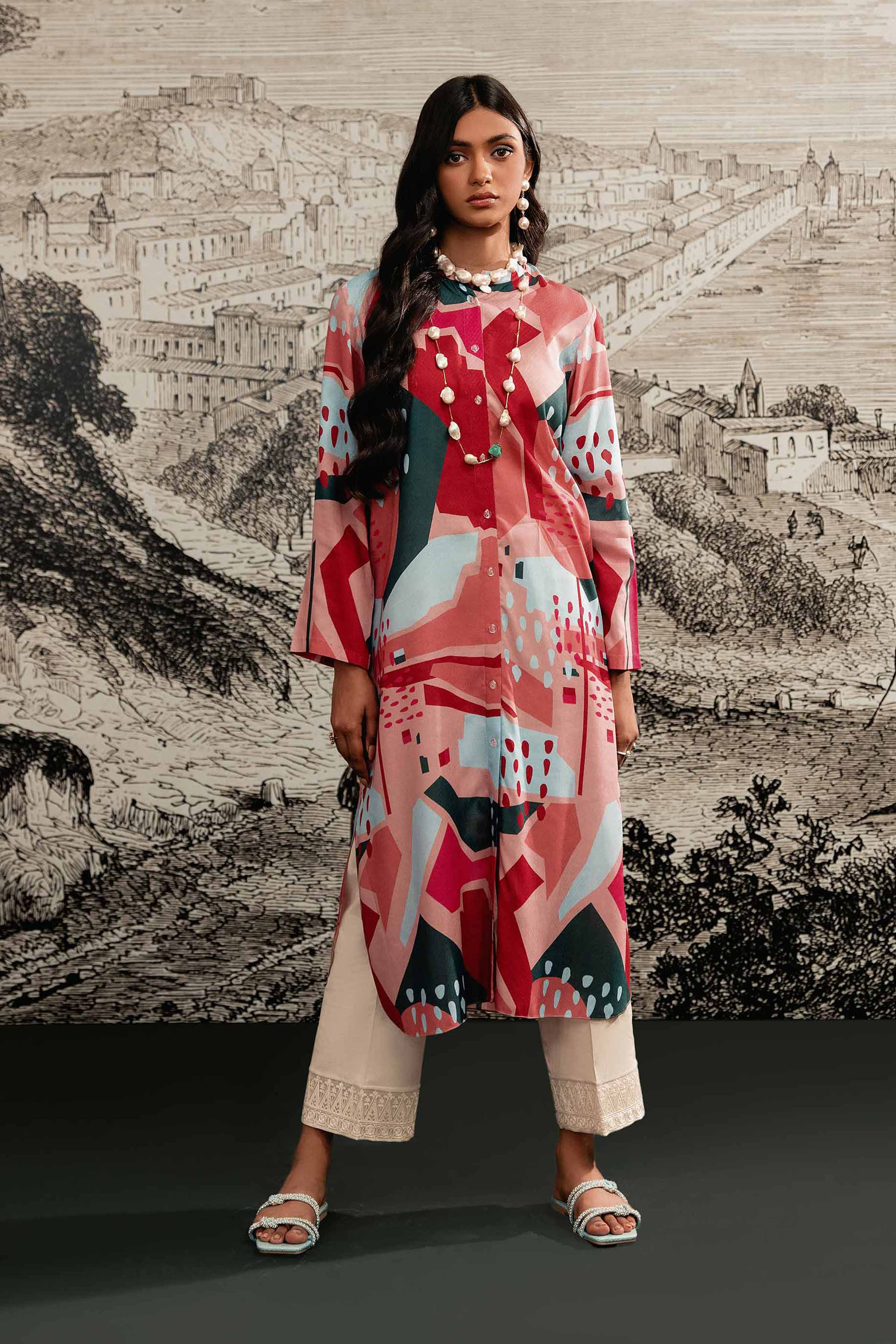 Printed Dress - AS23-75