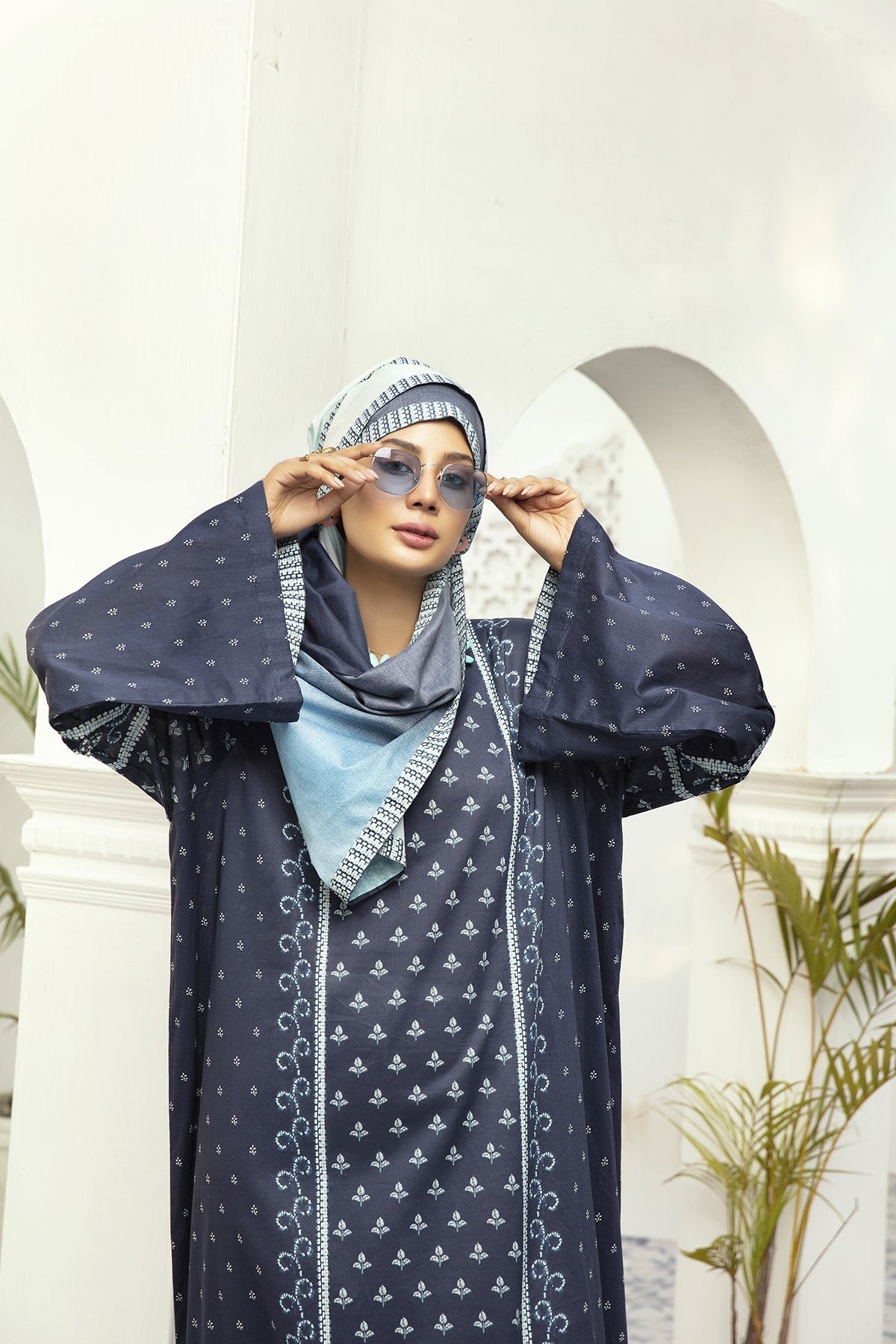 DE20-01 Printed Stitched Fustaan  1PC