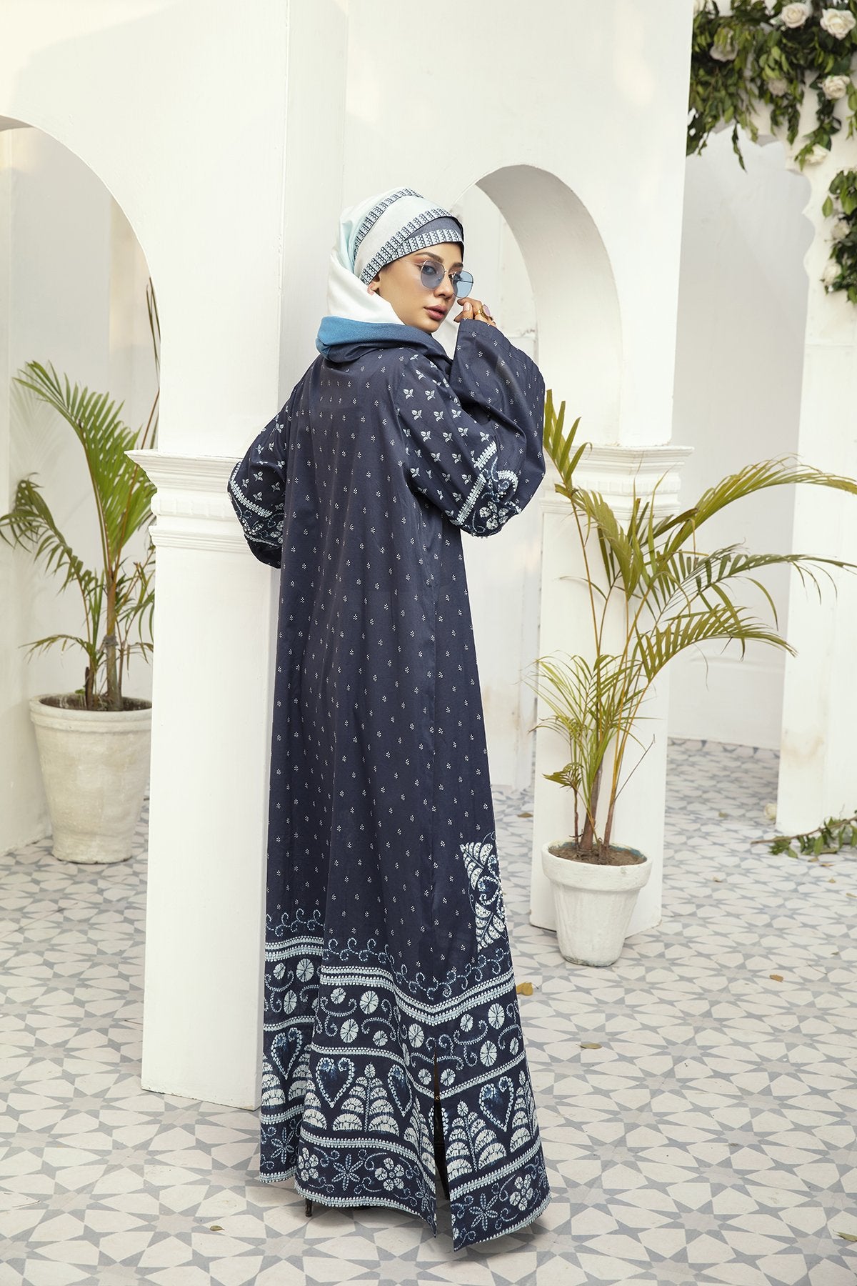 DE20-01 Printed Stitched Fustaan  1PC