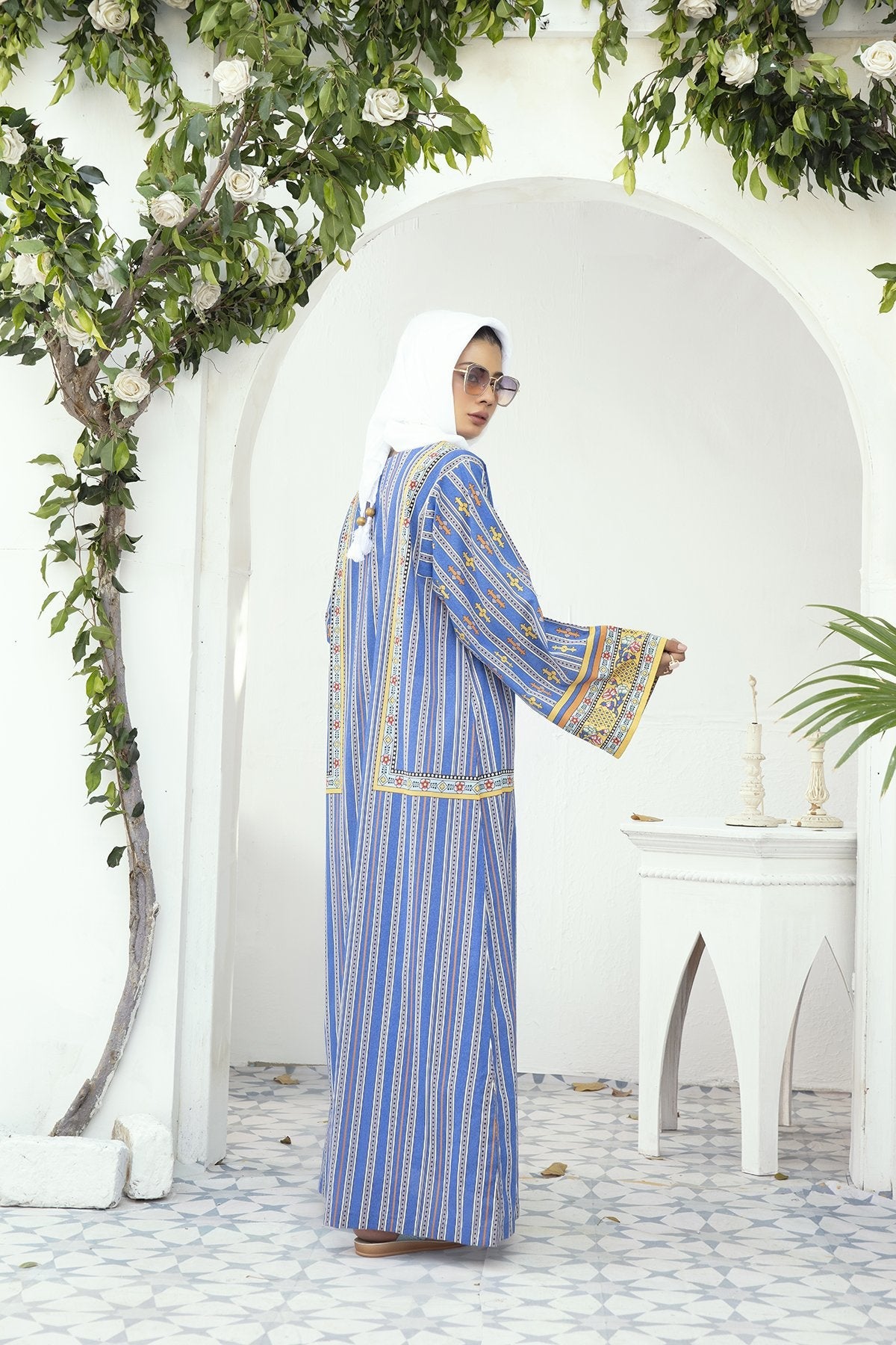 DE20-04 Printed Stitched Fustaan  1PC