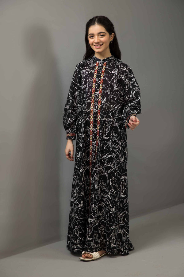 Printed Embroidered Fustaan - DE23-14