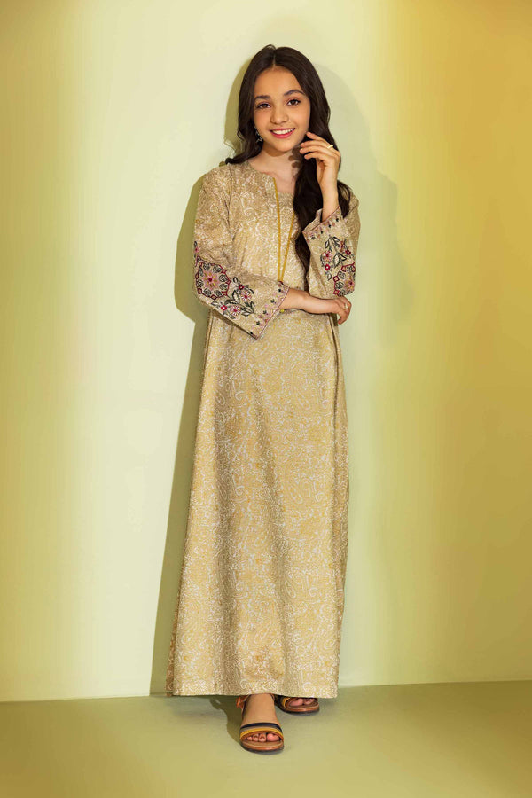 Printed Embroidered Fustaan - DE23-61