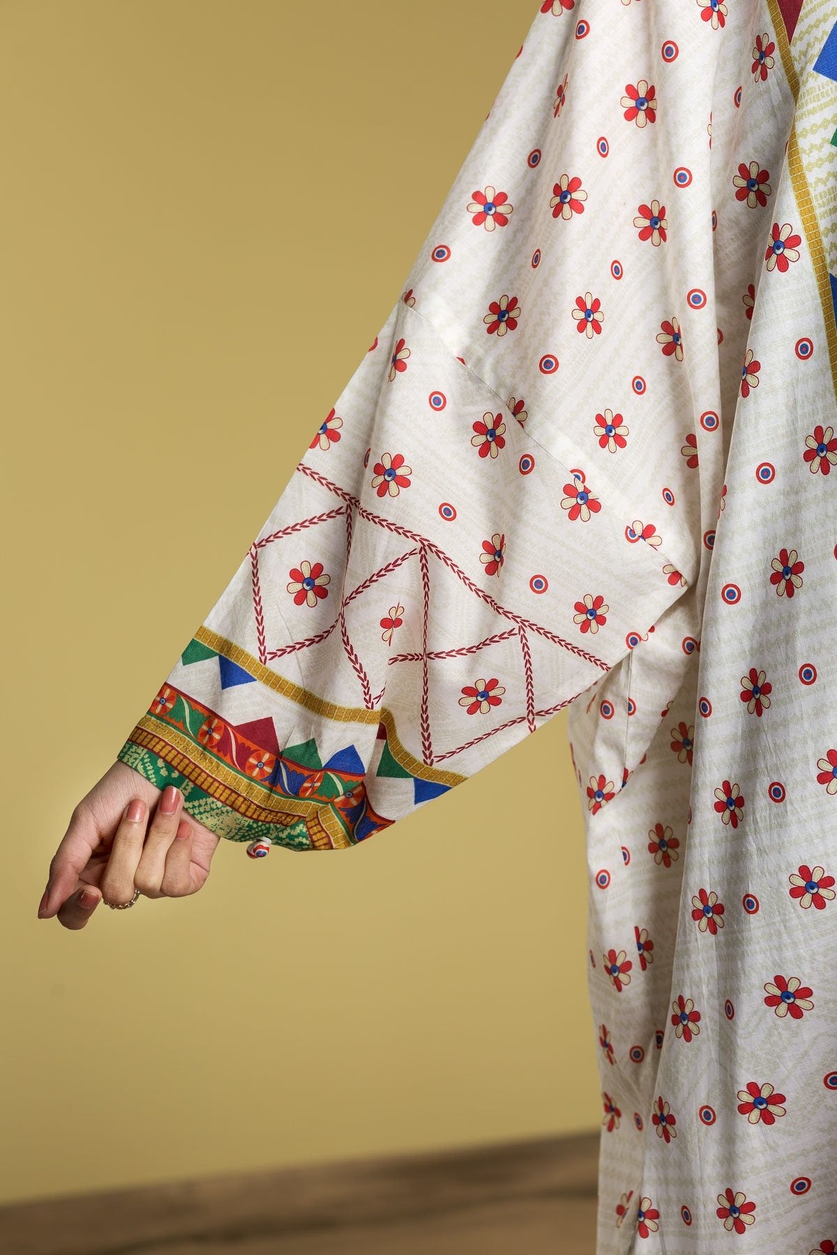 DS20-08 Printed Stitched Fustaan  1PC