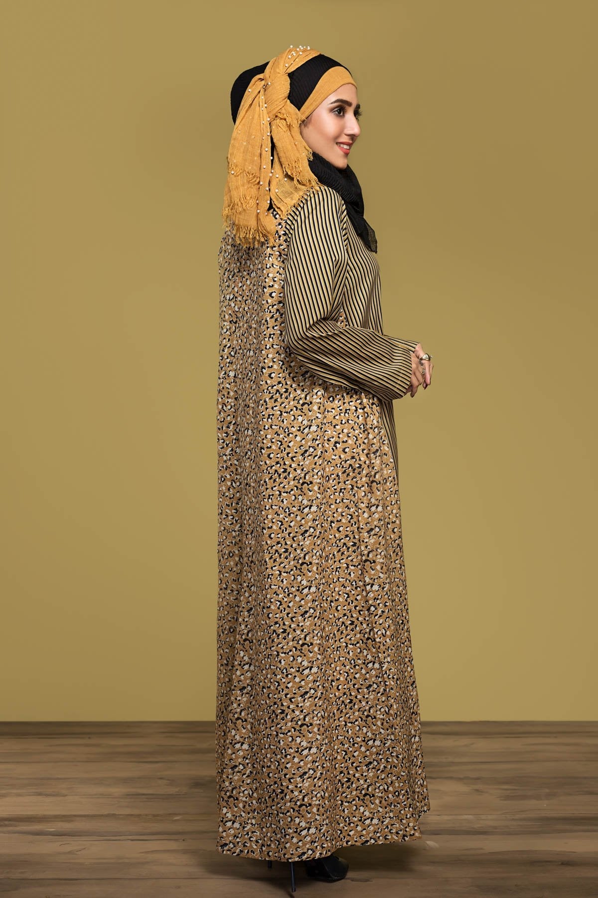 DS20-10 Printed Stitched Fustaan - 1PC