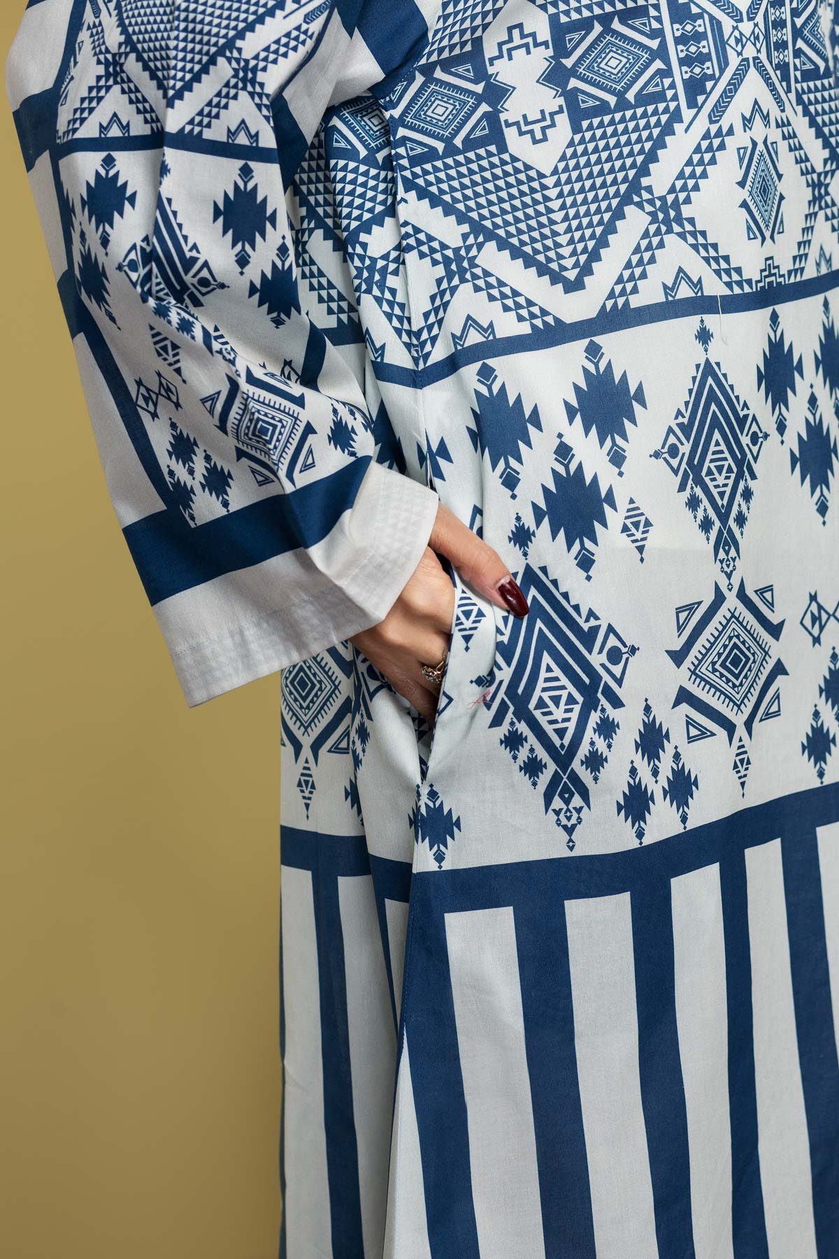 DS20-29 Printed Stitched Fustaan  1PC