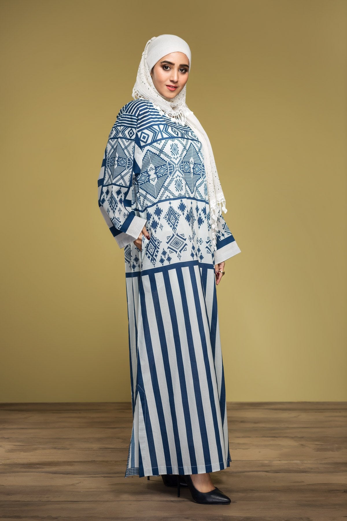 DS20-29 Printed Stitched Fustaan  1PC