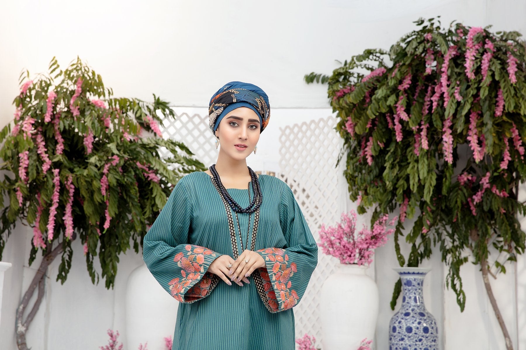 DS20-63 Printed Stitched Fustaan  1PC