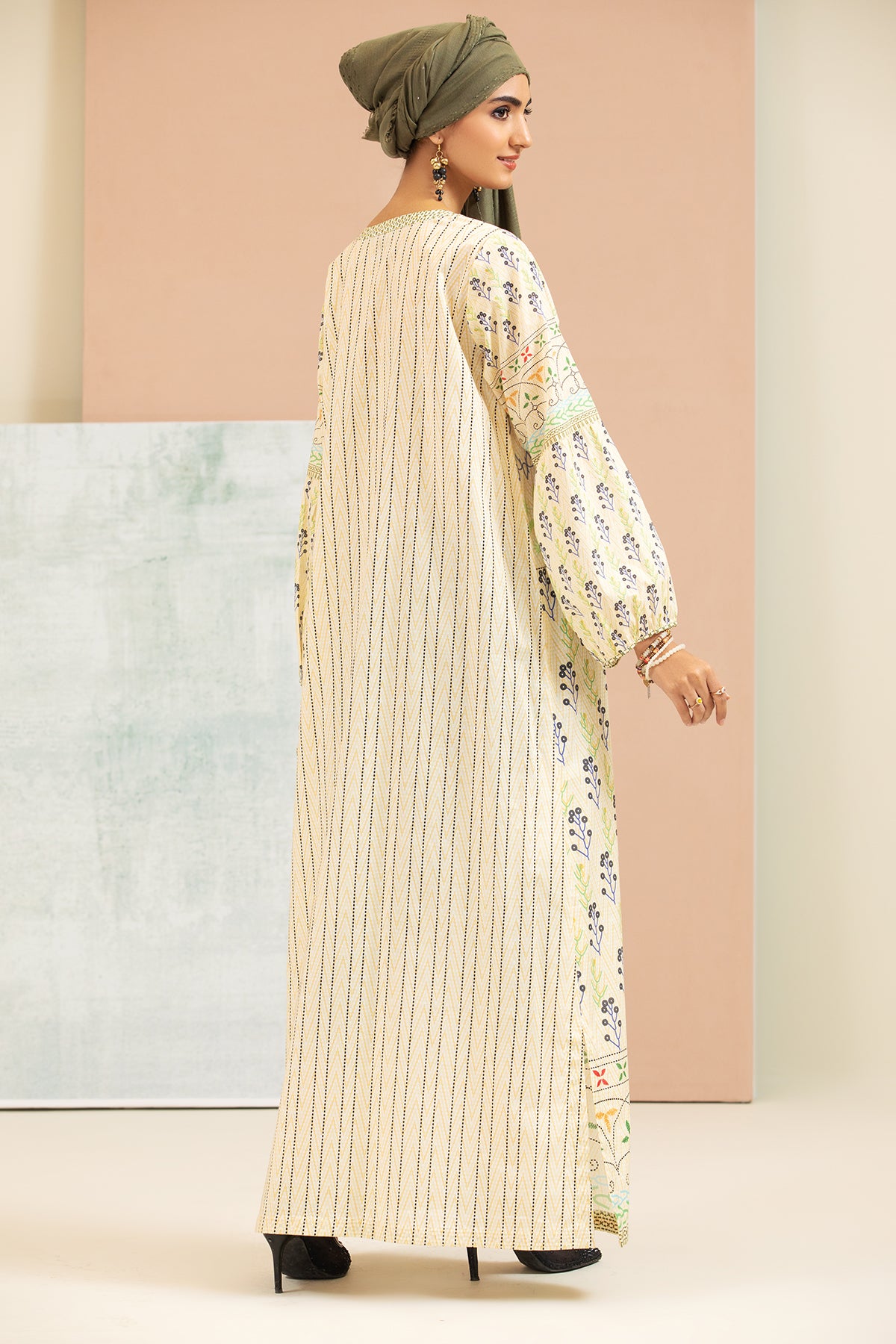 DS21-104 Printed Lawn Fustaan