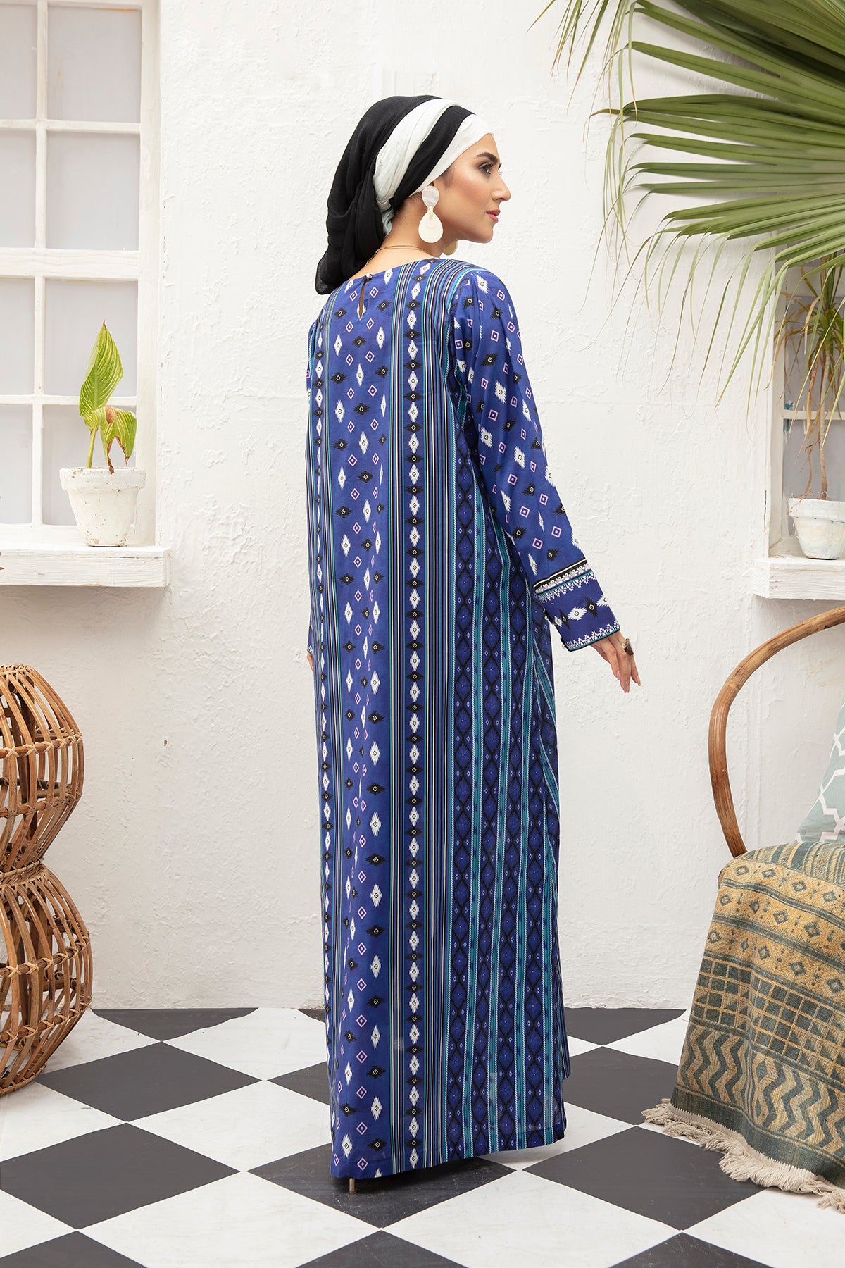 DS21-119  Digital Lawn Stitched Fustaan - 1PC