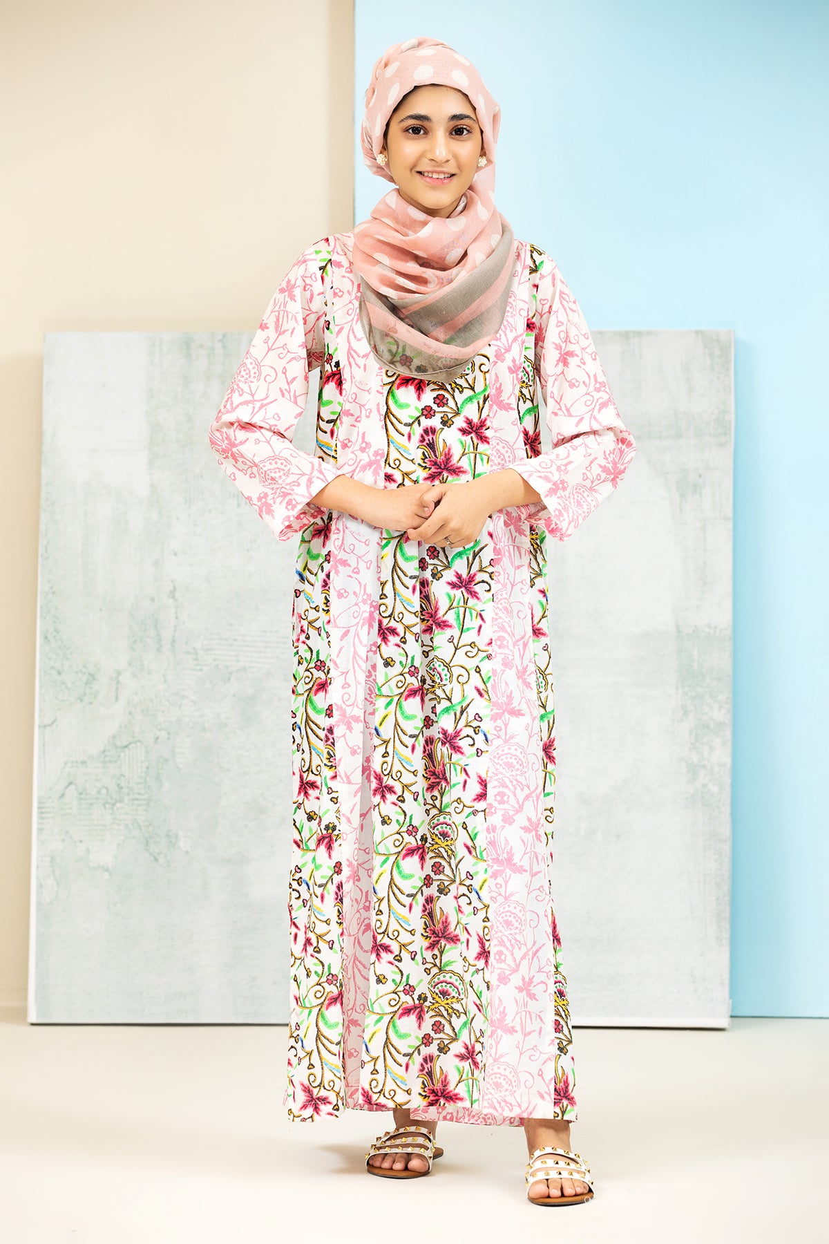 DS21-142-Printed Lawn Fustaan