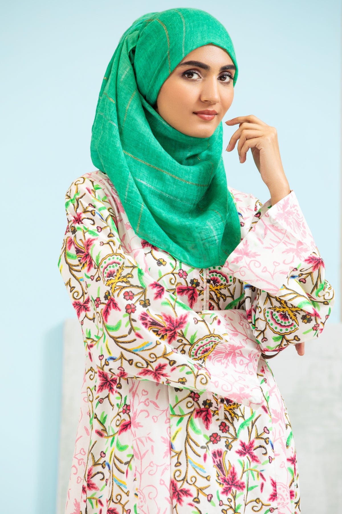 DS21-143 Printed Lawn Fustaan