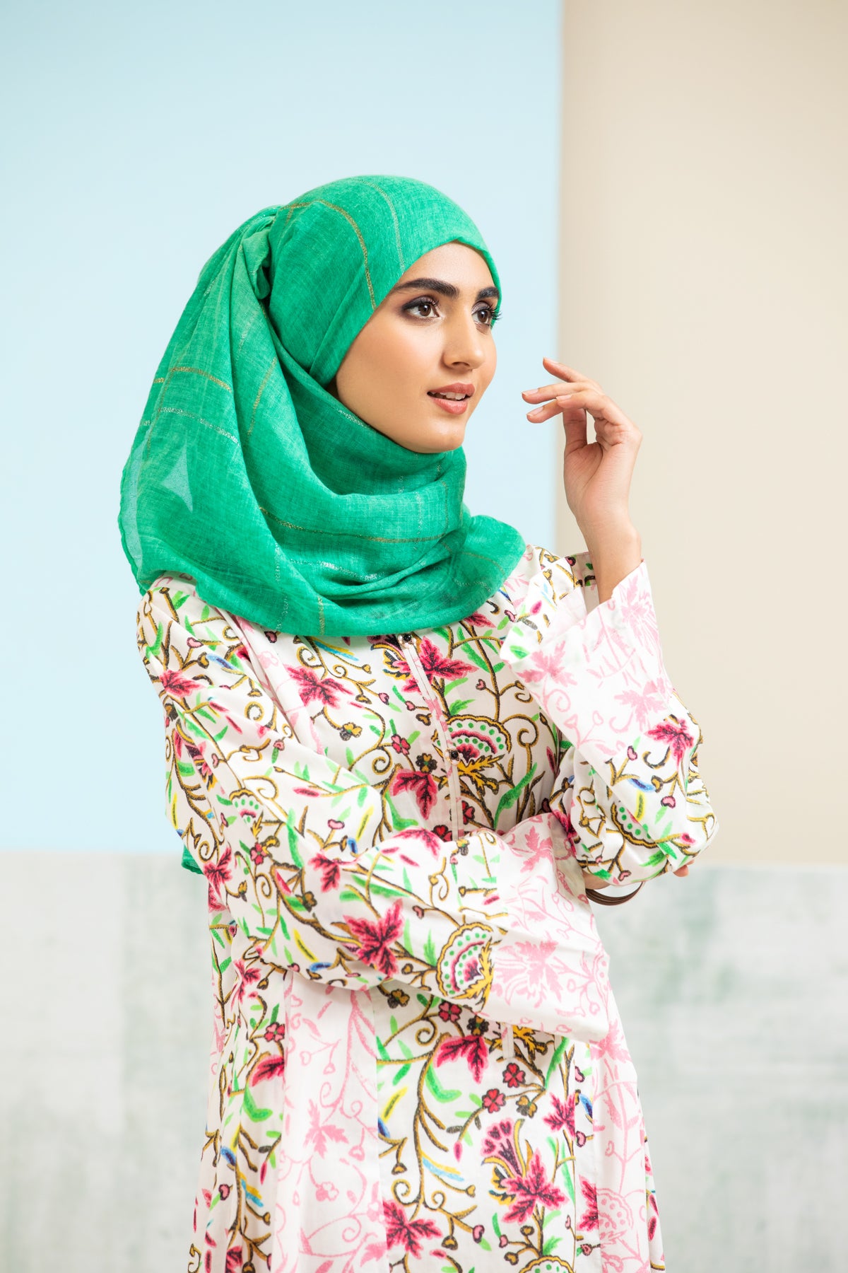 DS21-143 Printed Lawn Fustaan