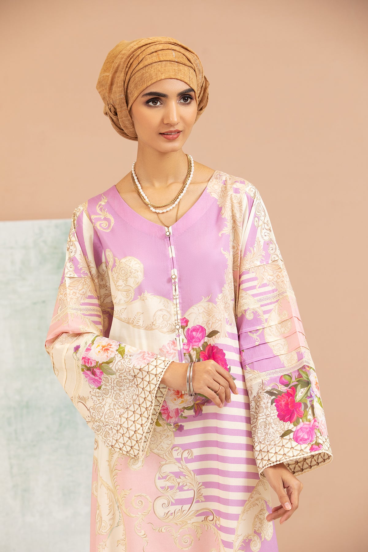 DS21-144-Printed Lawn Fustaan