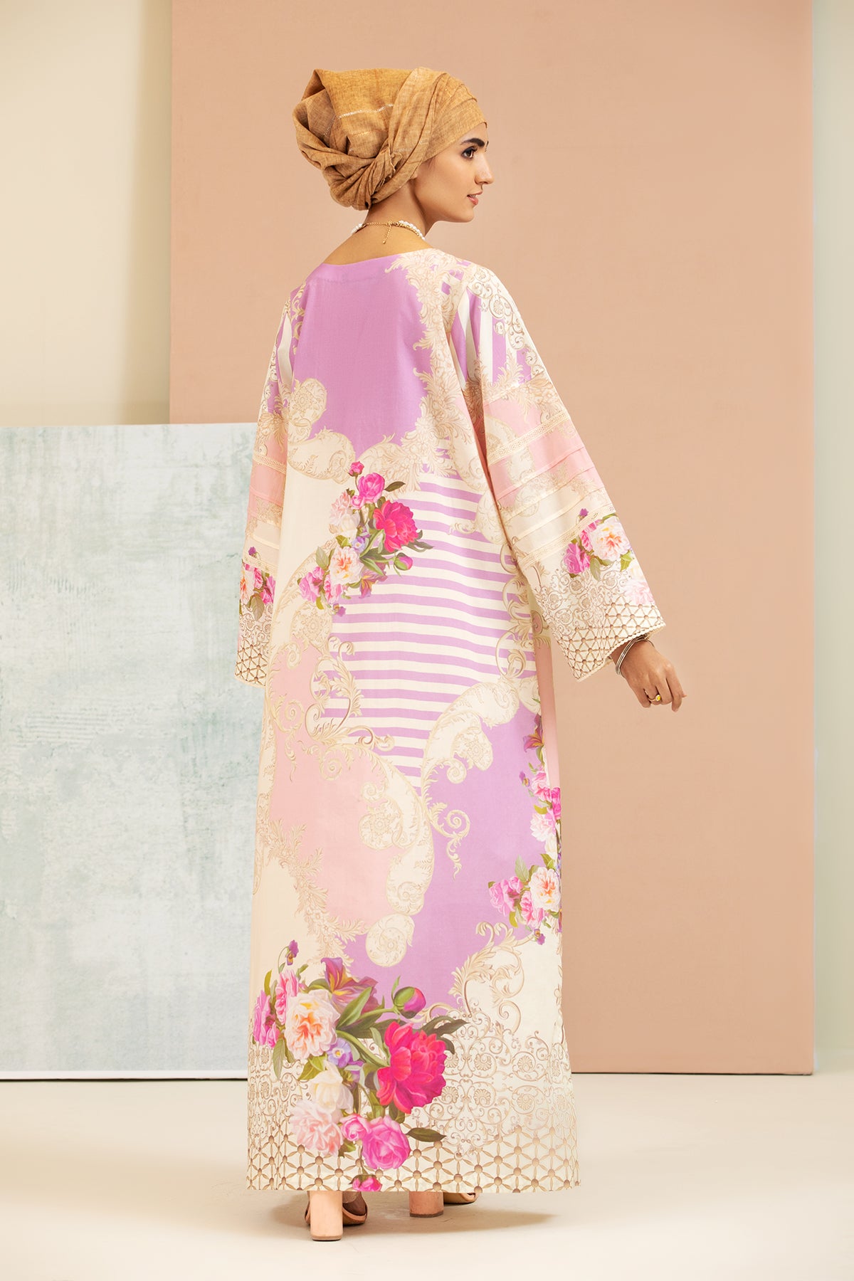 DS21-144-Printed Lawn Fustaan