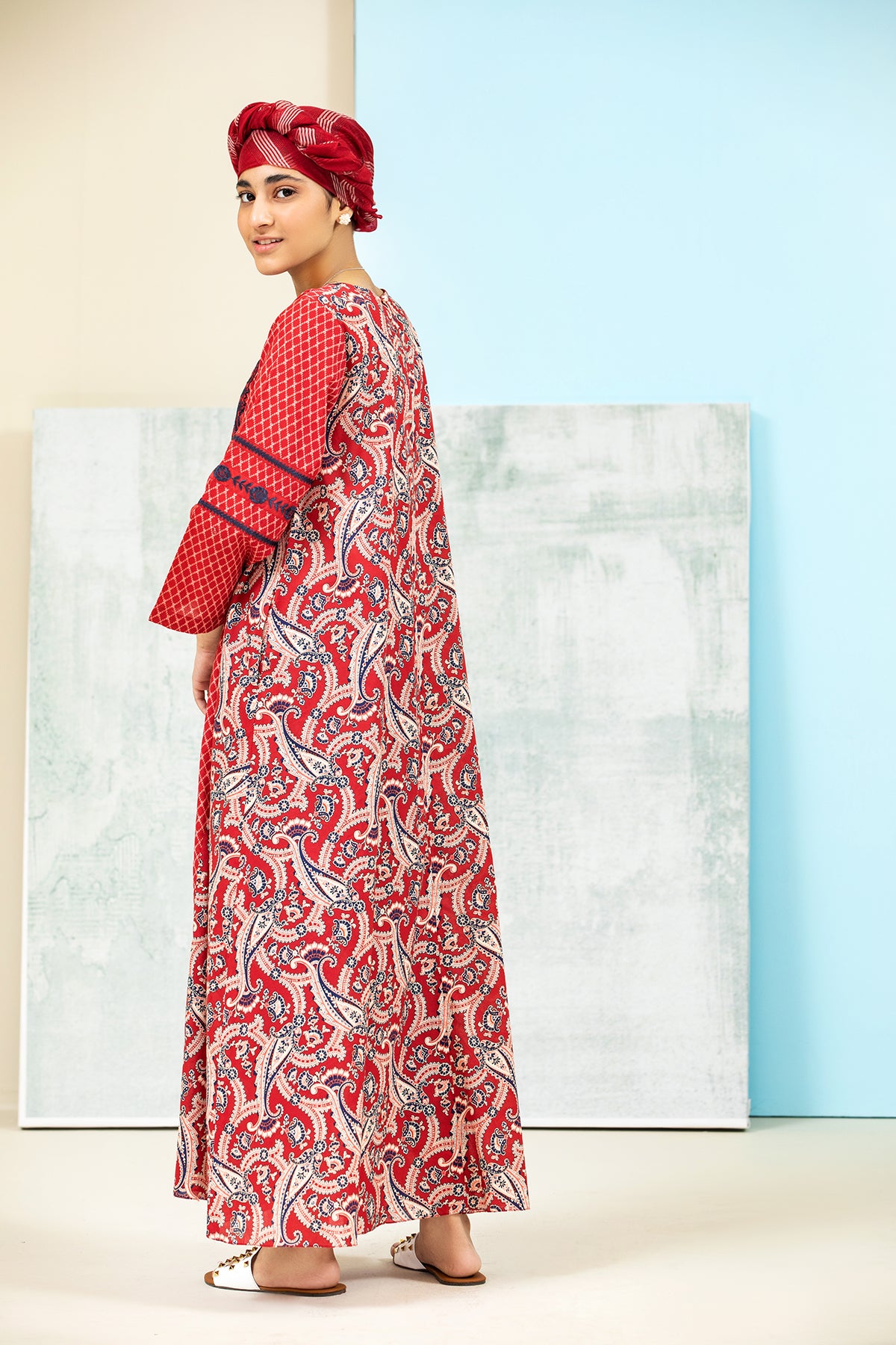 DS21-151 Mix & Match Printed Lawn Kids Fustaan