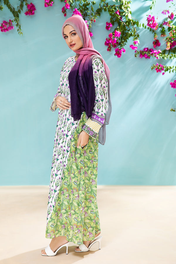 DS21-60-Back Forward Printed Lawn Fustaan
