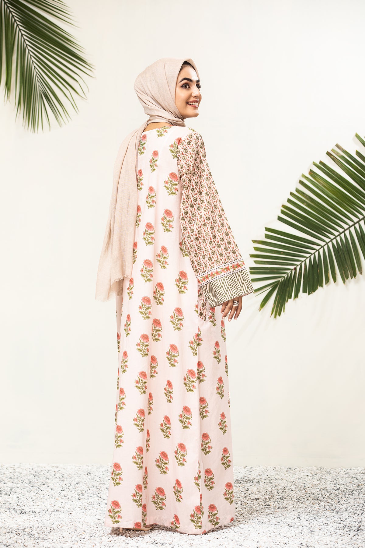 DS21-77 Printed Lawn Fustaan