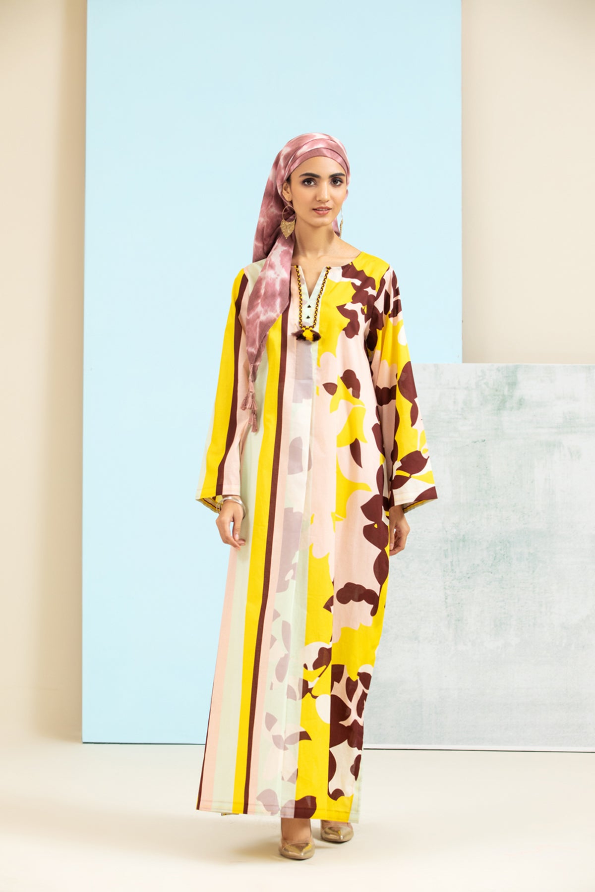 DS21-83 Printed Lawn Fustaan