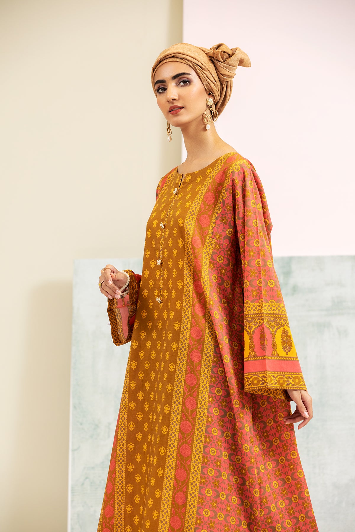 DS21-84 Printed Lawn Fustaan