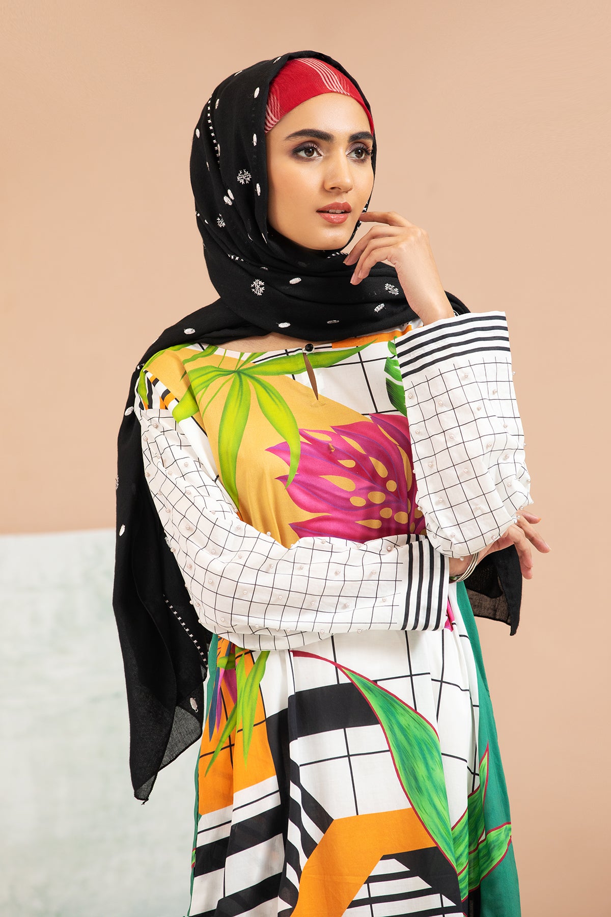 DS21-86 Printed Lawn Fustaan