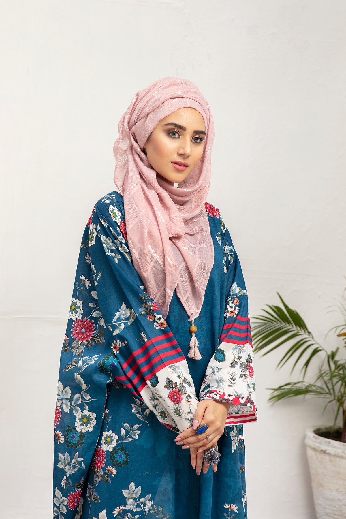 DS21-95-Digital Lawn Stitched Fustaan  1PC