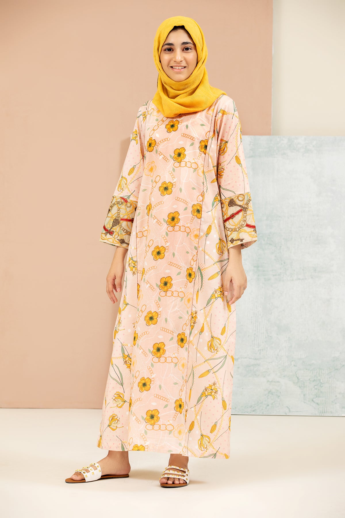 DS21-98 Mix & Match Printed Lawn Kids Fustaan