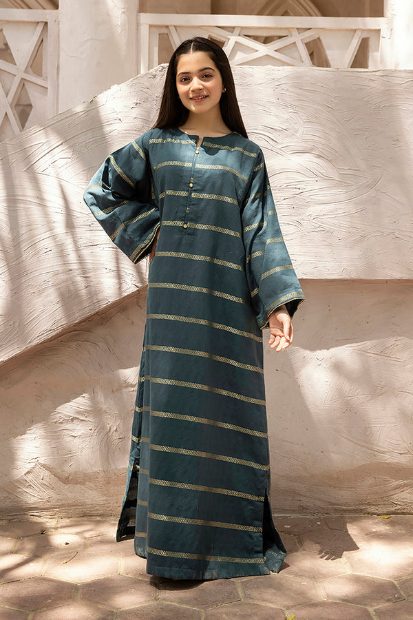 DS22-108- Round Neck Printed Fustaan 1PC