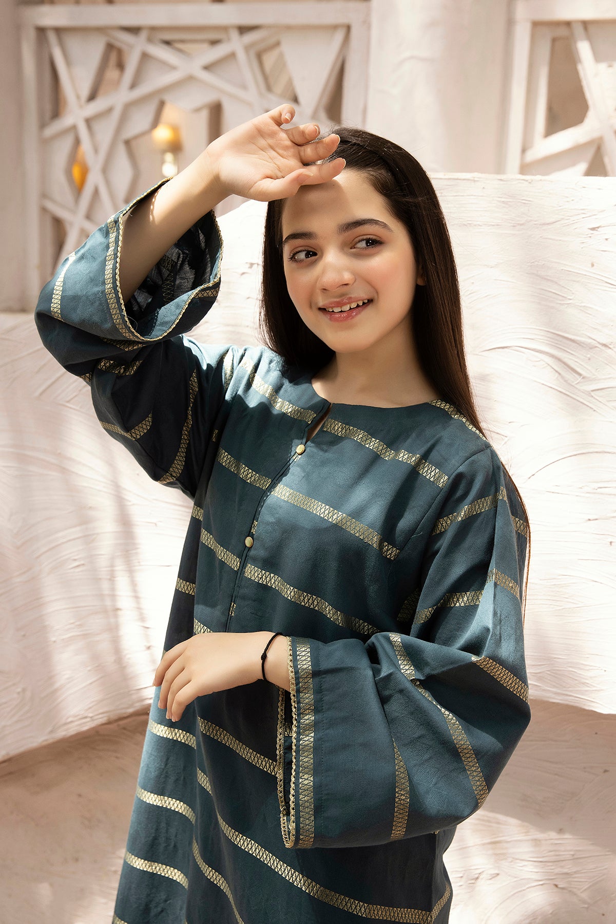 DS22-108- Round Neck Printed Fustaan 1PC