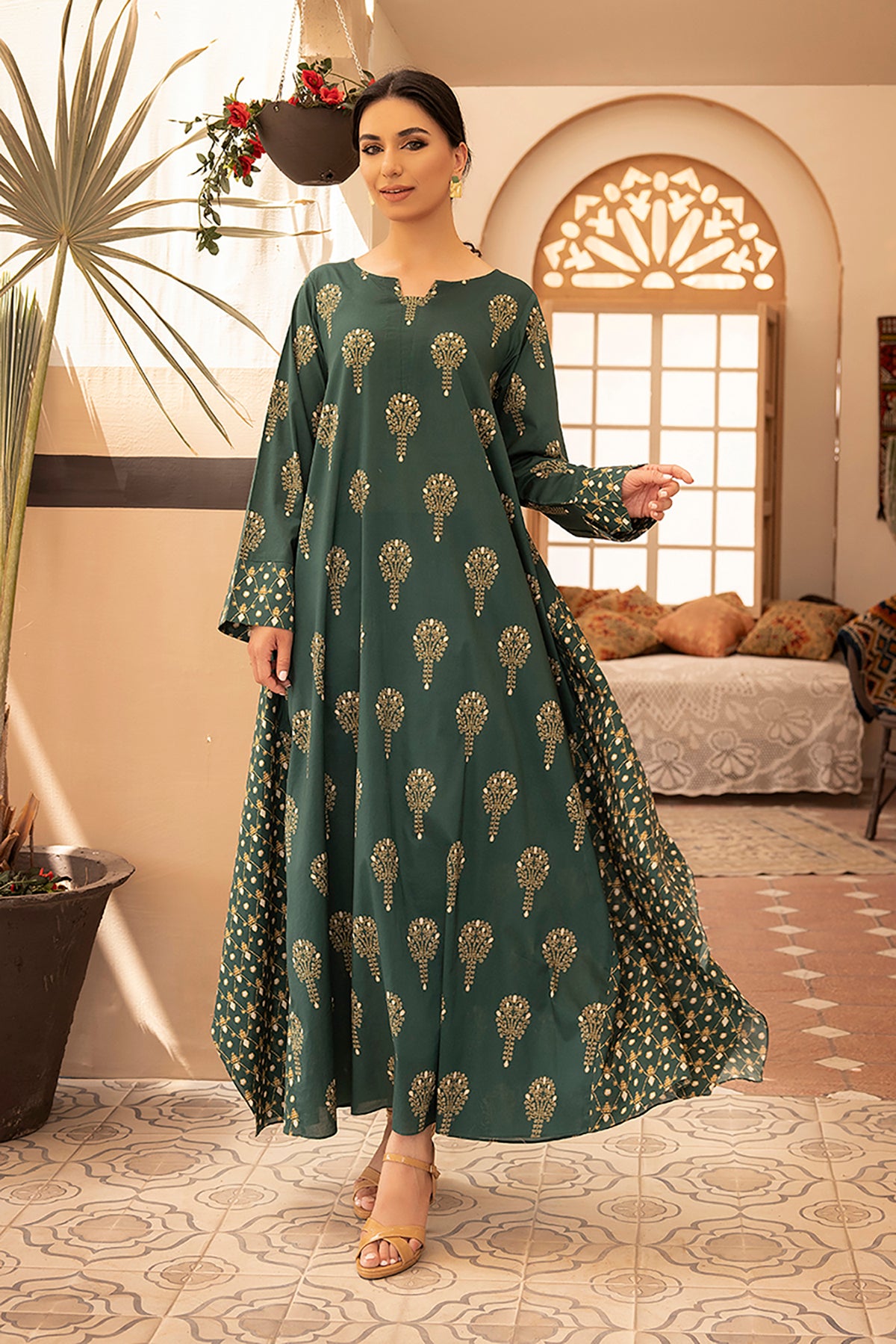 DS22-110-Printed Fustaan 1PC