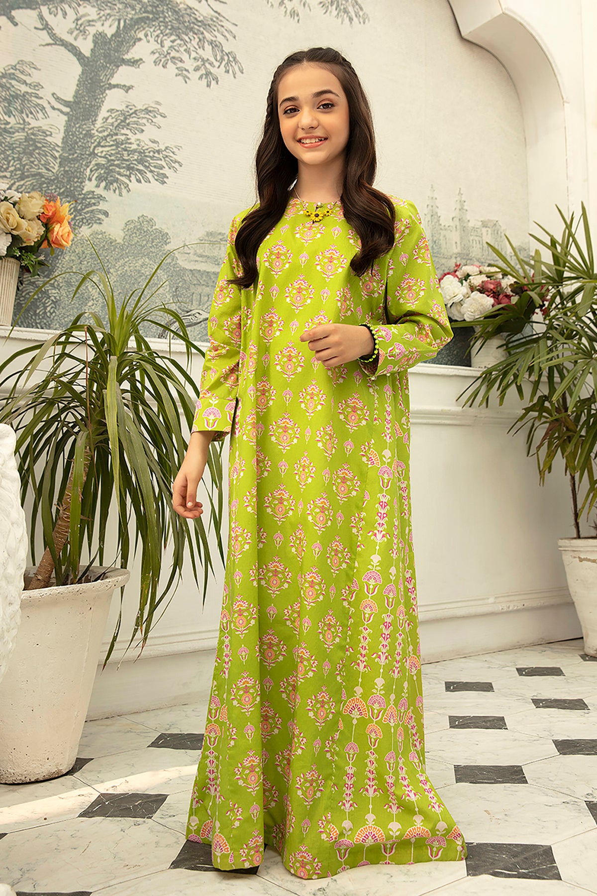 DS22-50-Printed Mix and Match Fustaan 1PC