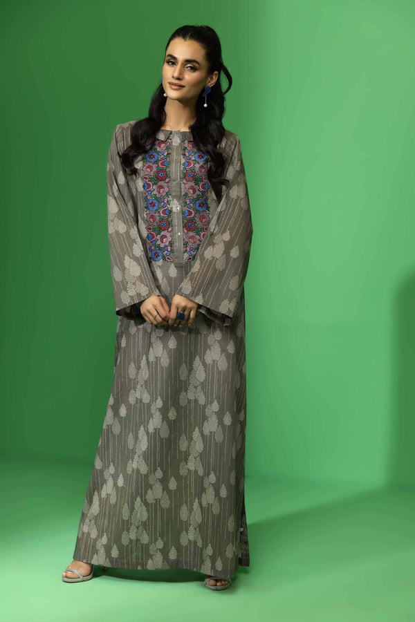 Printed Embroidered Fustaan - DS23-62