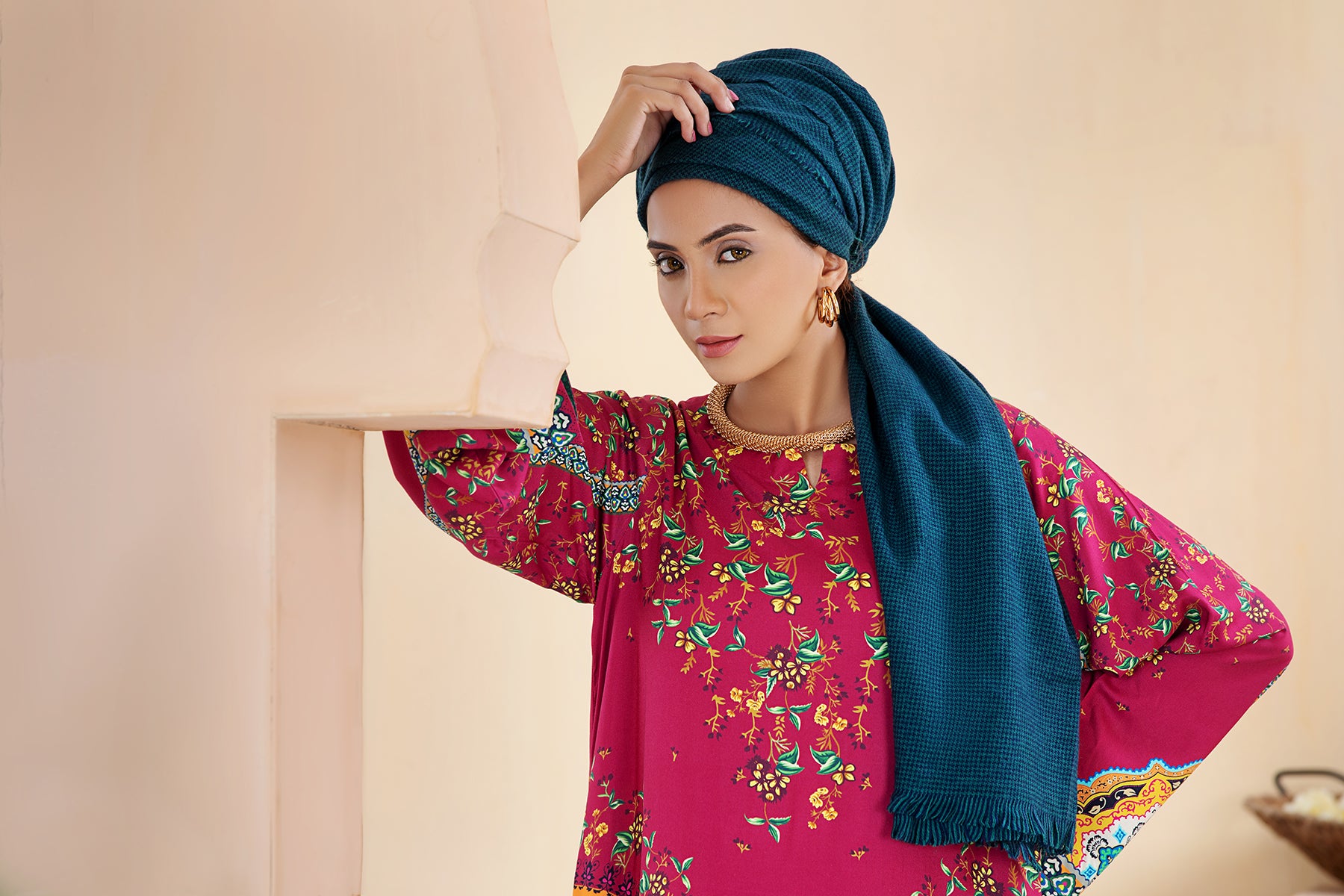 DSW20-07 Printed Stitched Fustaan  1PC