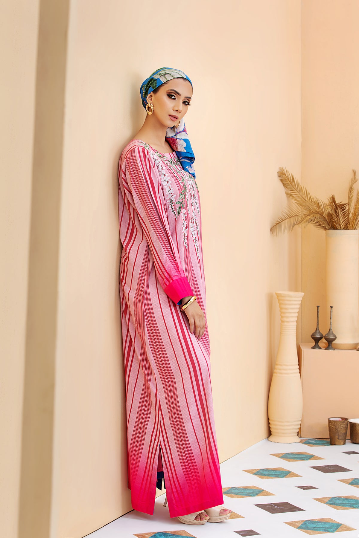 DSW20-21 Printed Stitched Fustaan  1PC