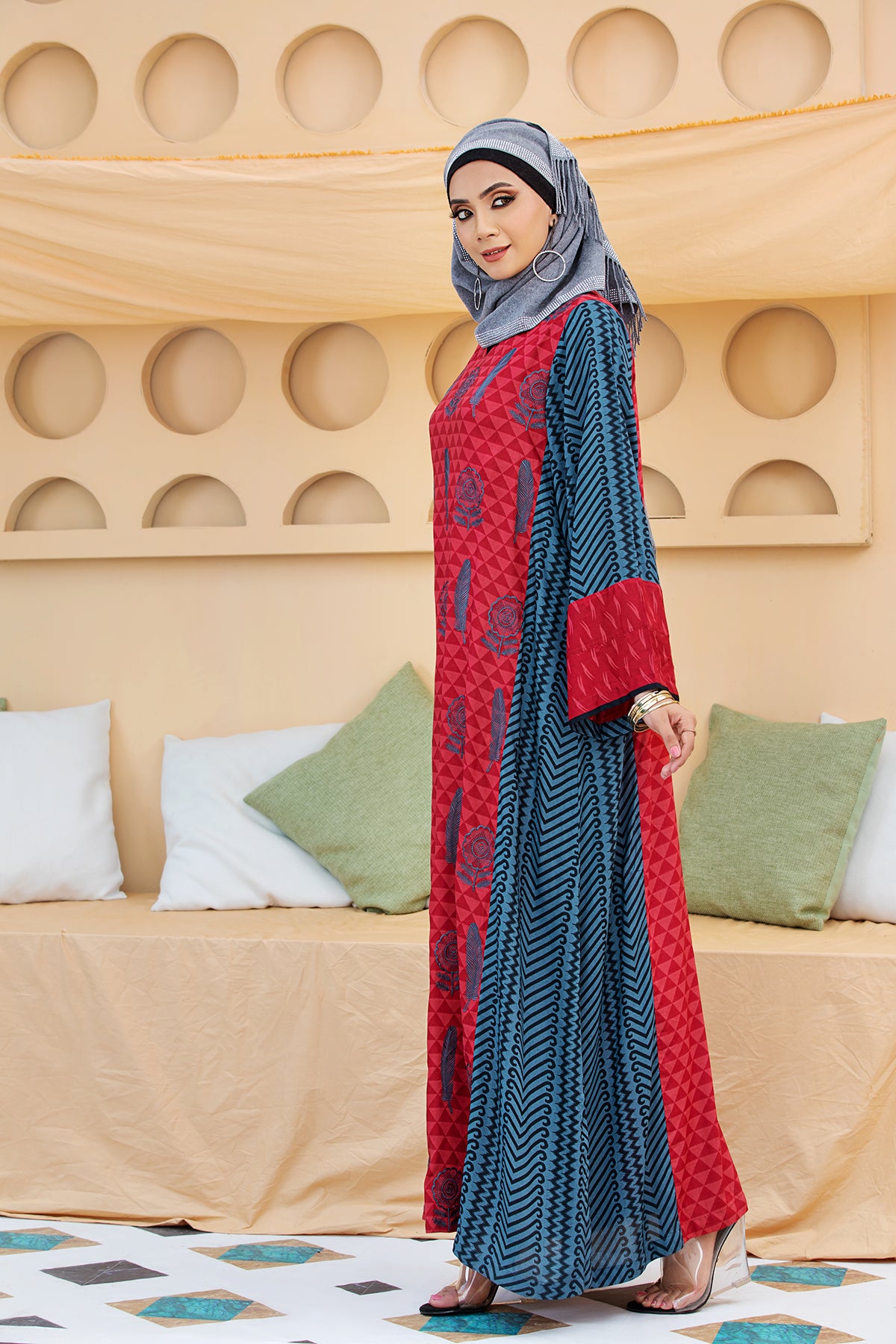 DSW20-30 Printed Embroidered Stitched Fustaan  1PC