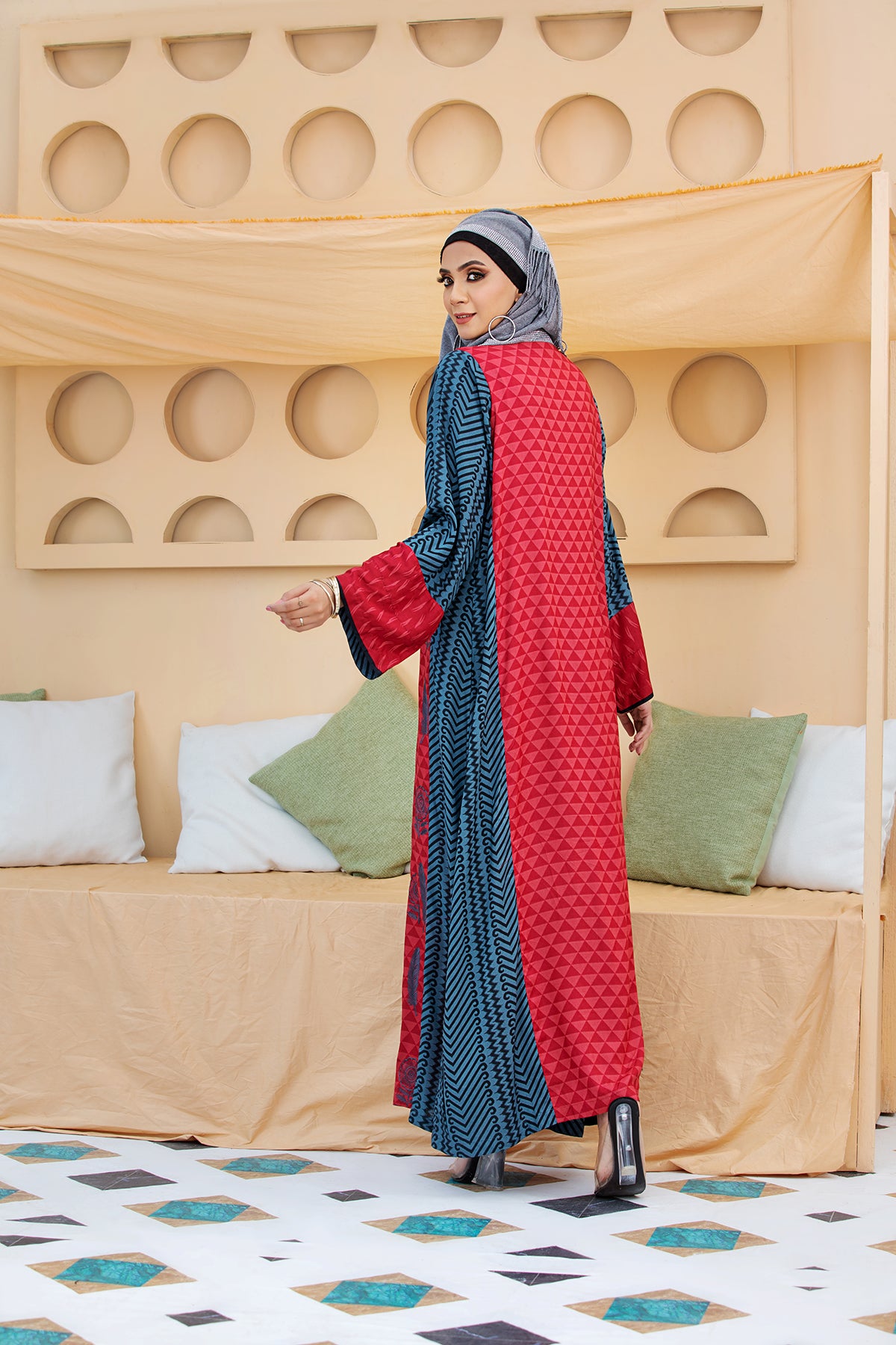 DSW20-30 Printed Embroidered Stitched Fustaan  1PC