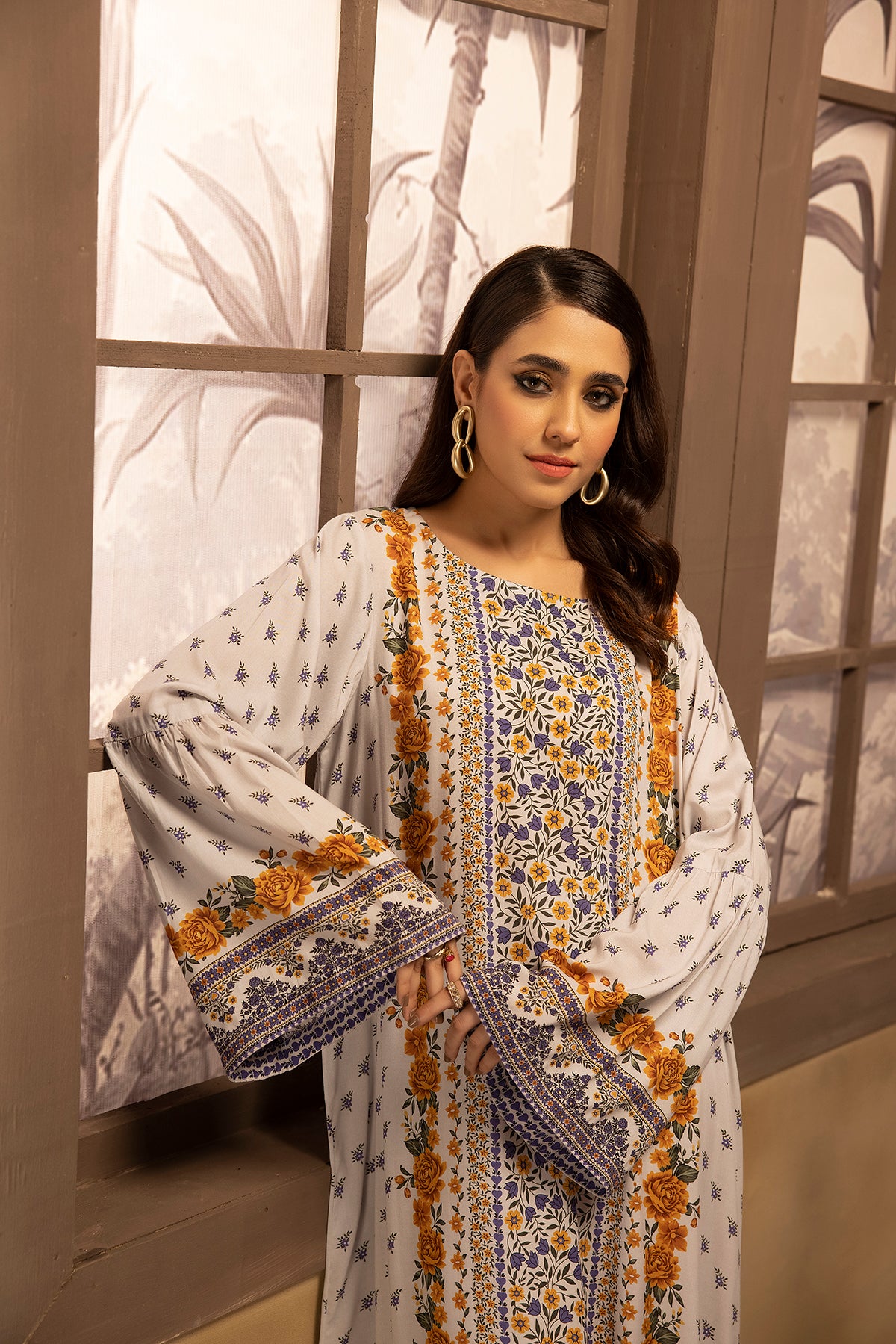 DSW22-20-Printed Fustaan 1PC