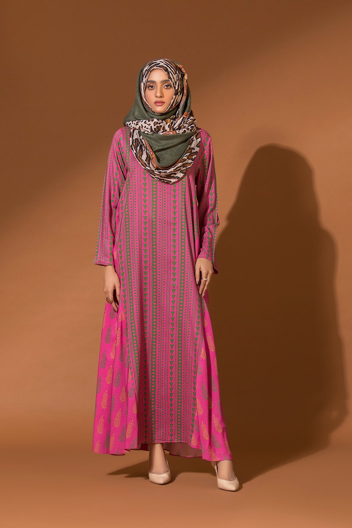 DW20-02 Printed Stitched Fustaan for Kids - 1PC