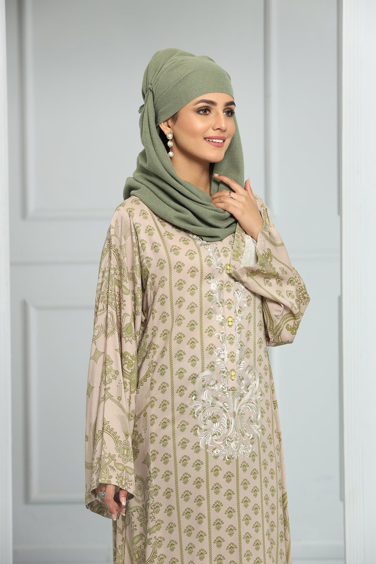 DW21-18-Printed Embroidered 1PC