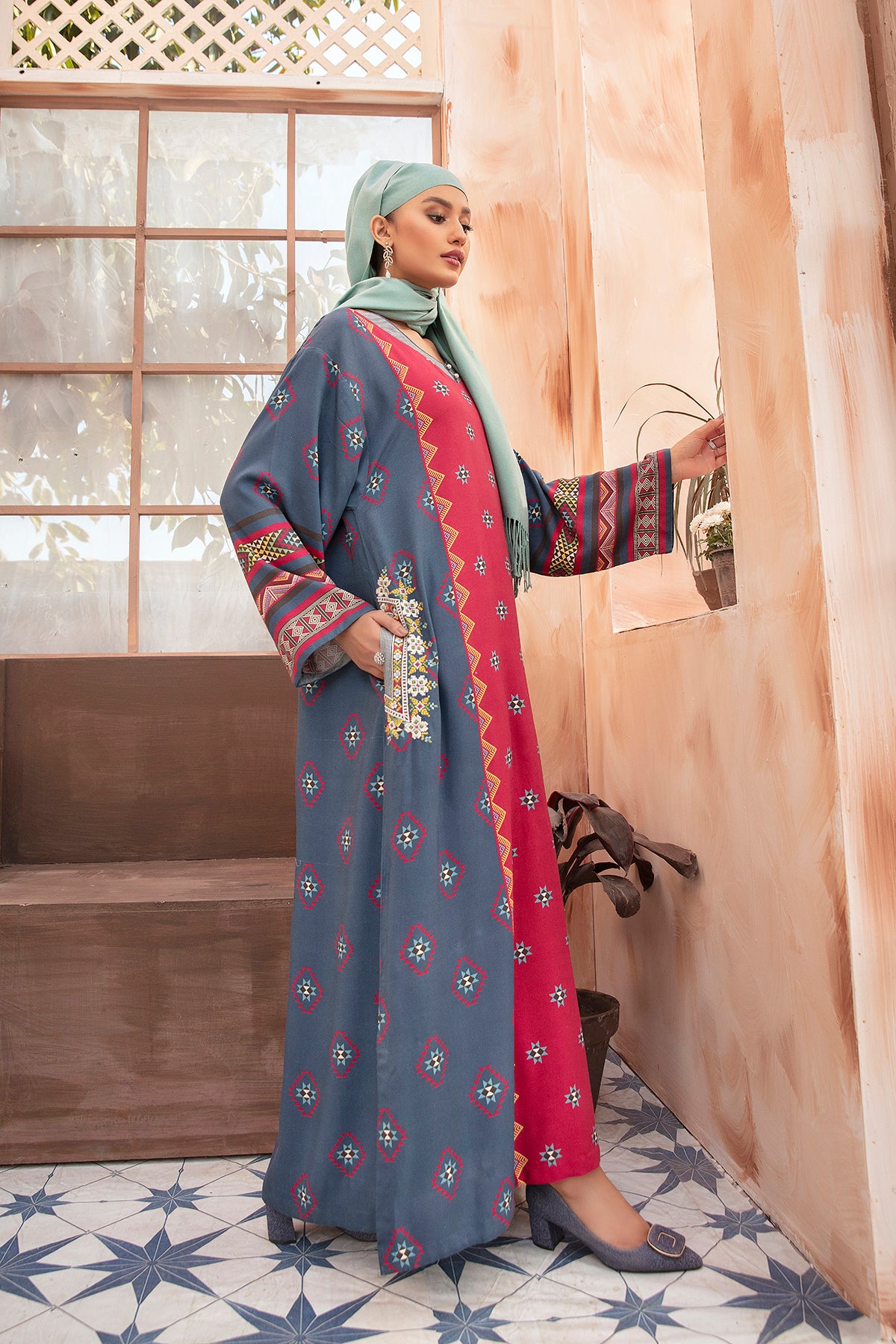 DW21-28-Printed Embroidered 1PC