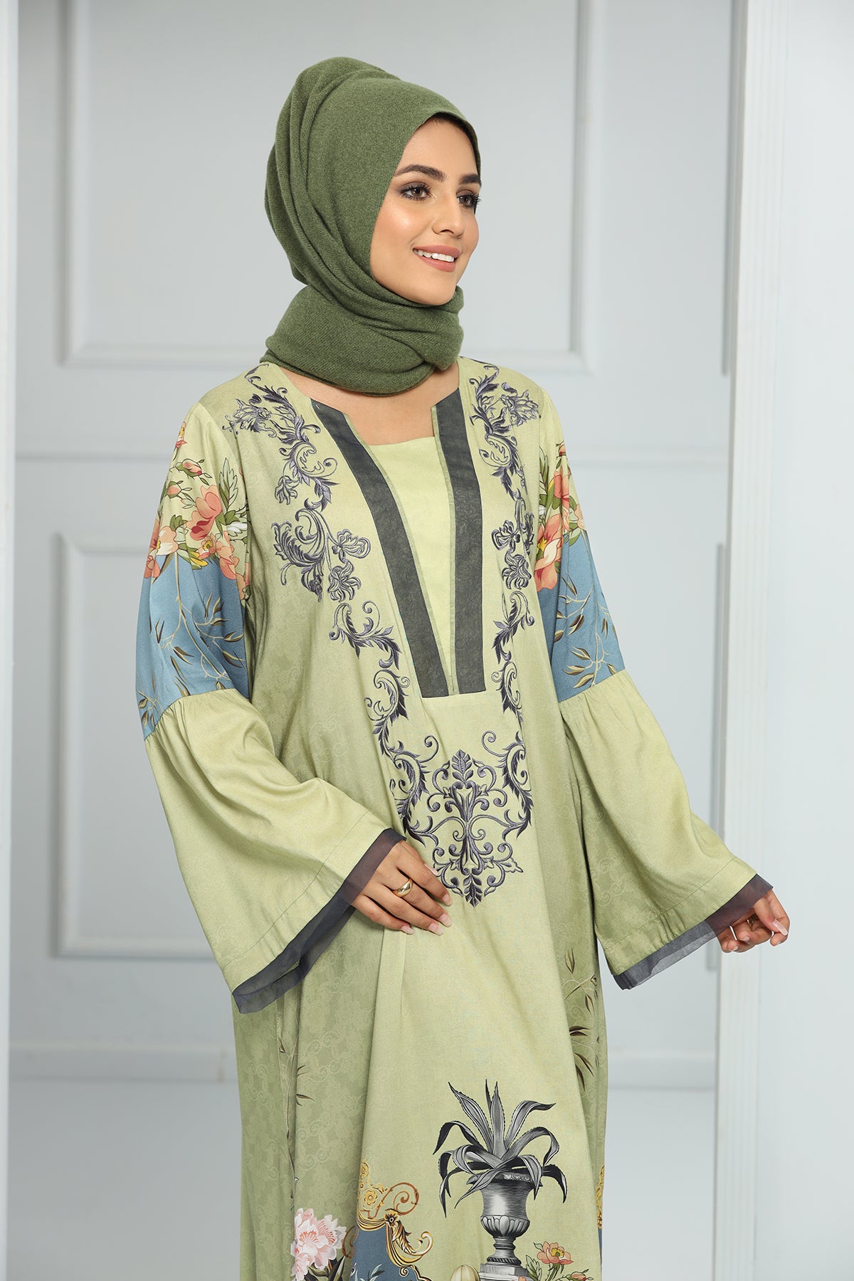 DW21-34-Printed Embroidered 1PC
