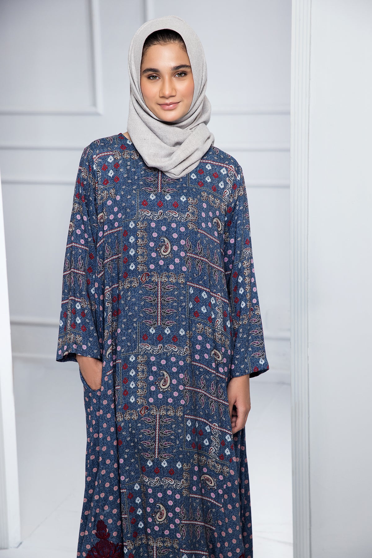 DW21-37-Printed Embroidered 1PC