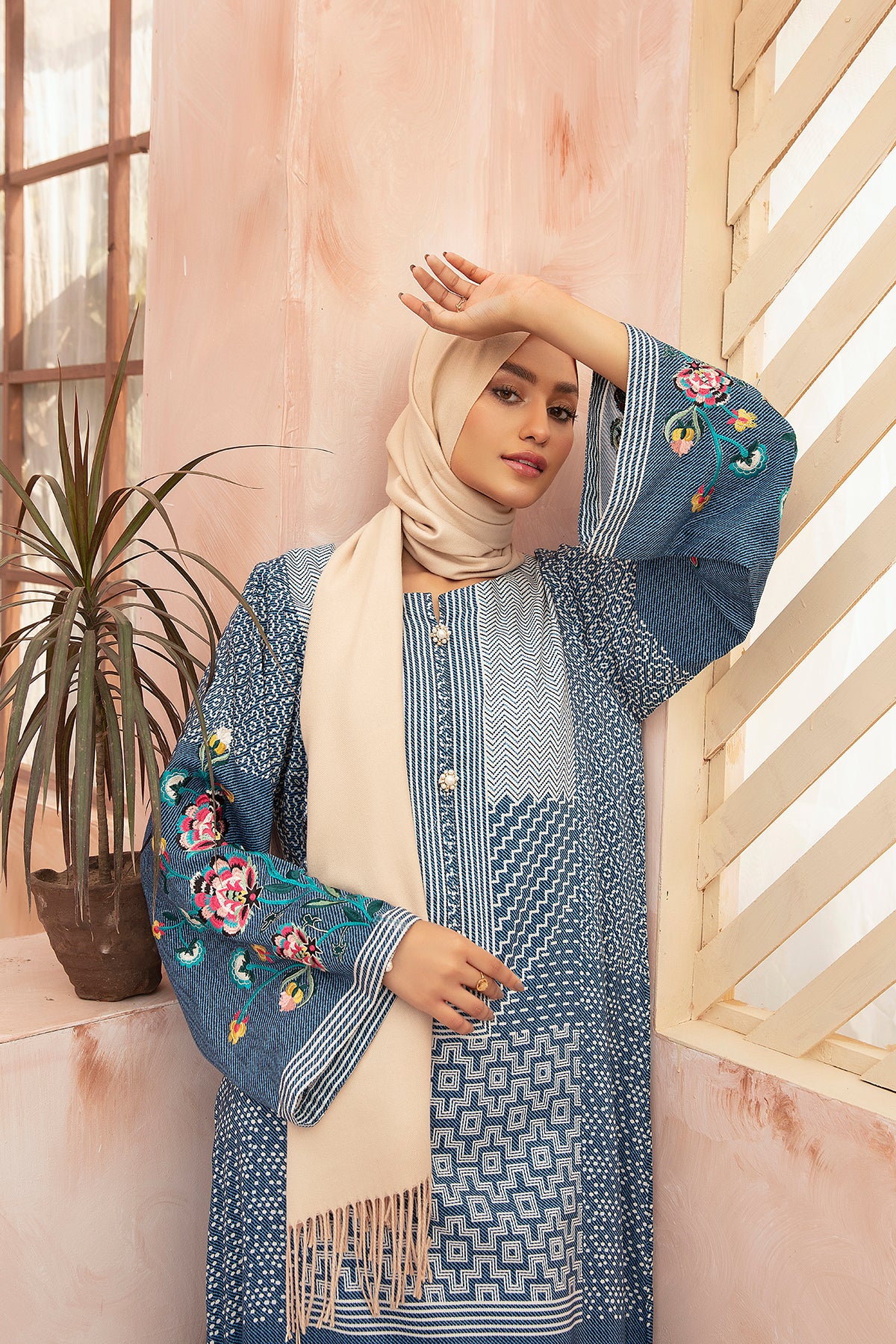 DW21-65-Printed Embroidered 1PC