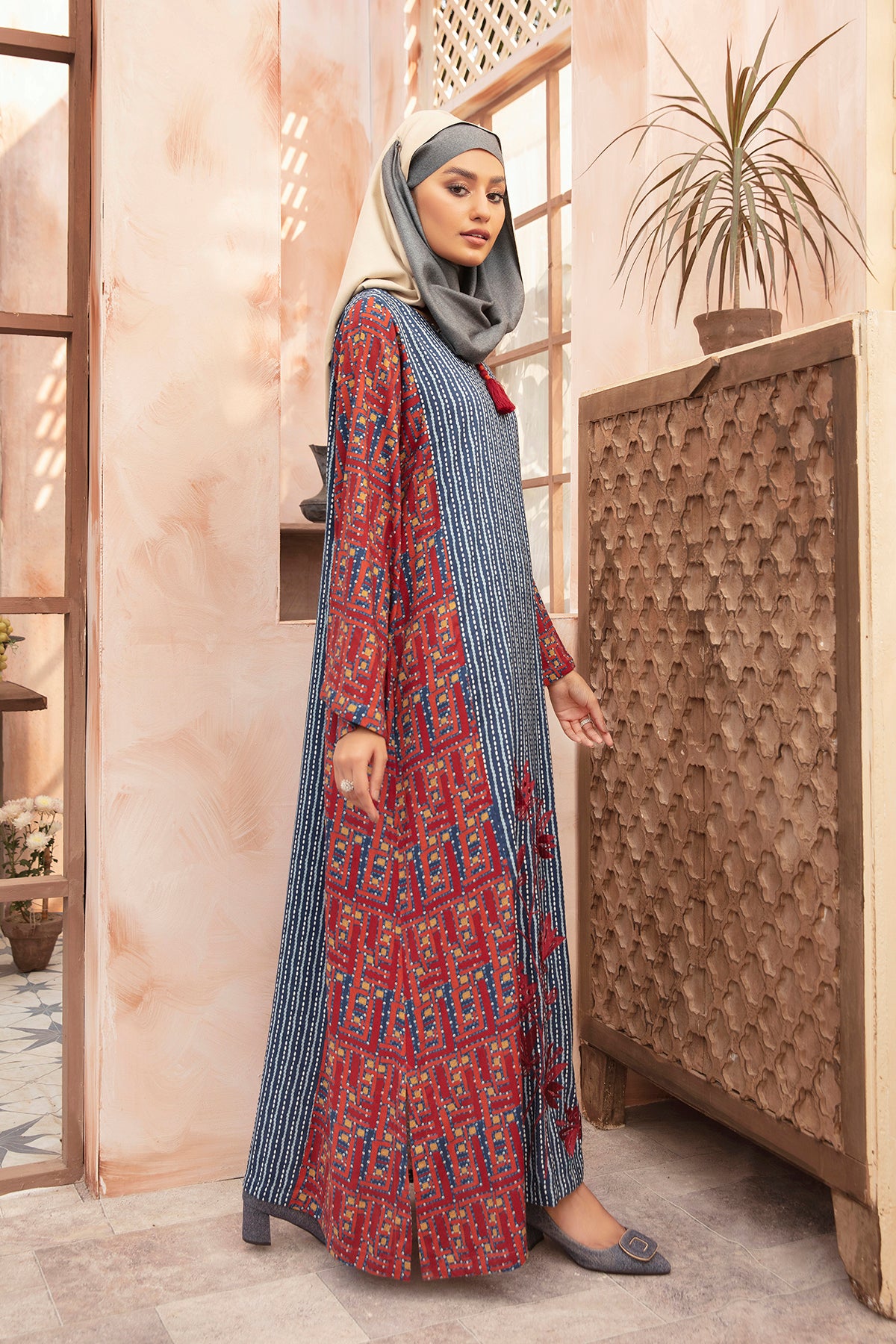 DW21-73-Printed Embroidered 1PC