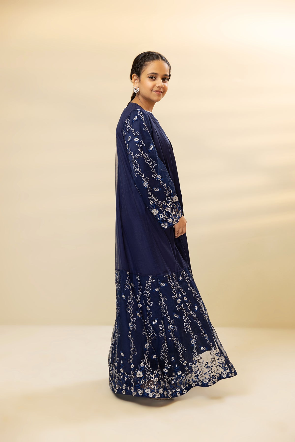 DW22-24-Embroidered Gown Fustaan 2PC