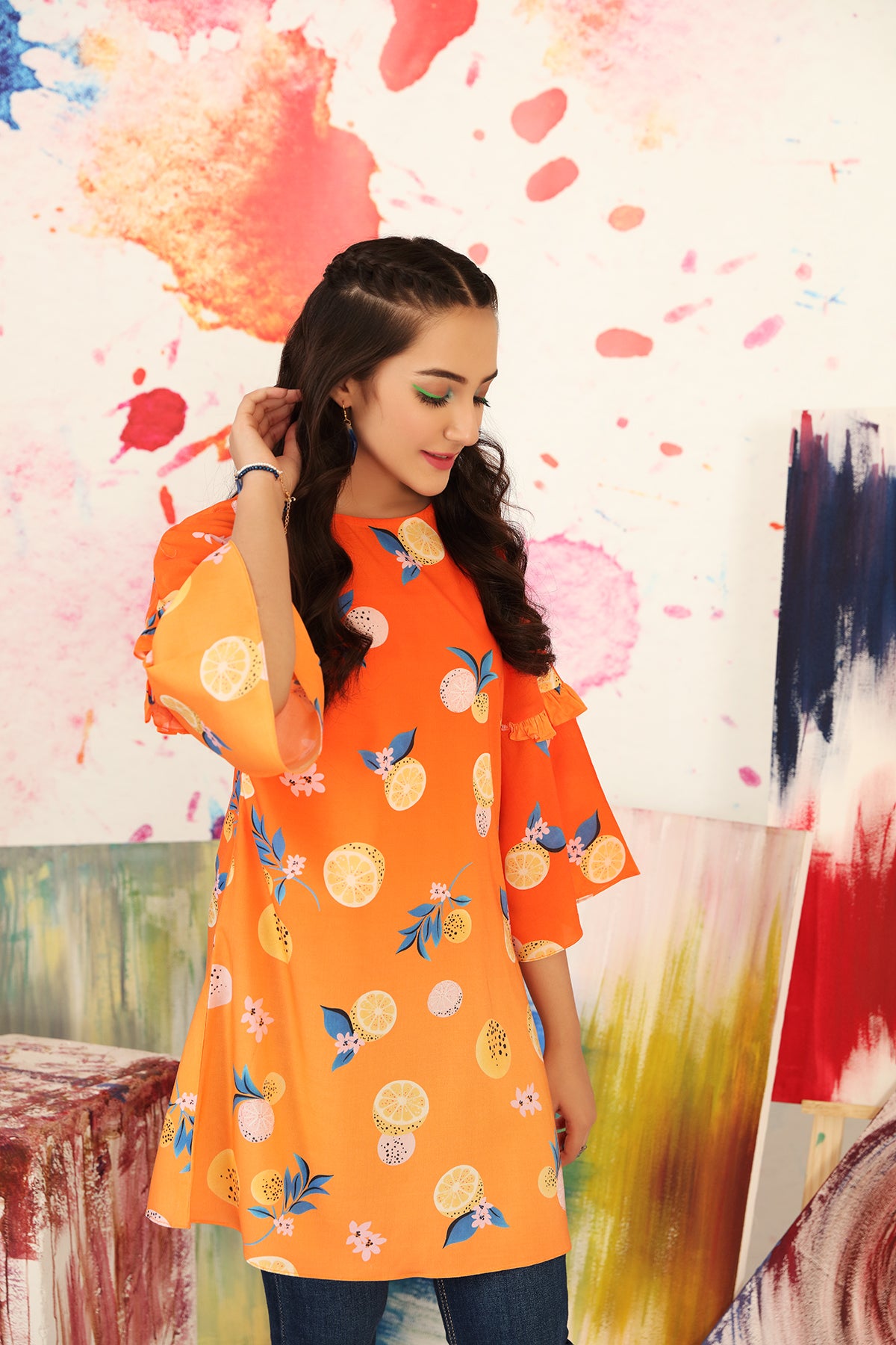 FS21-47-Micro-Modal Printed Tunic