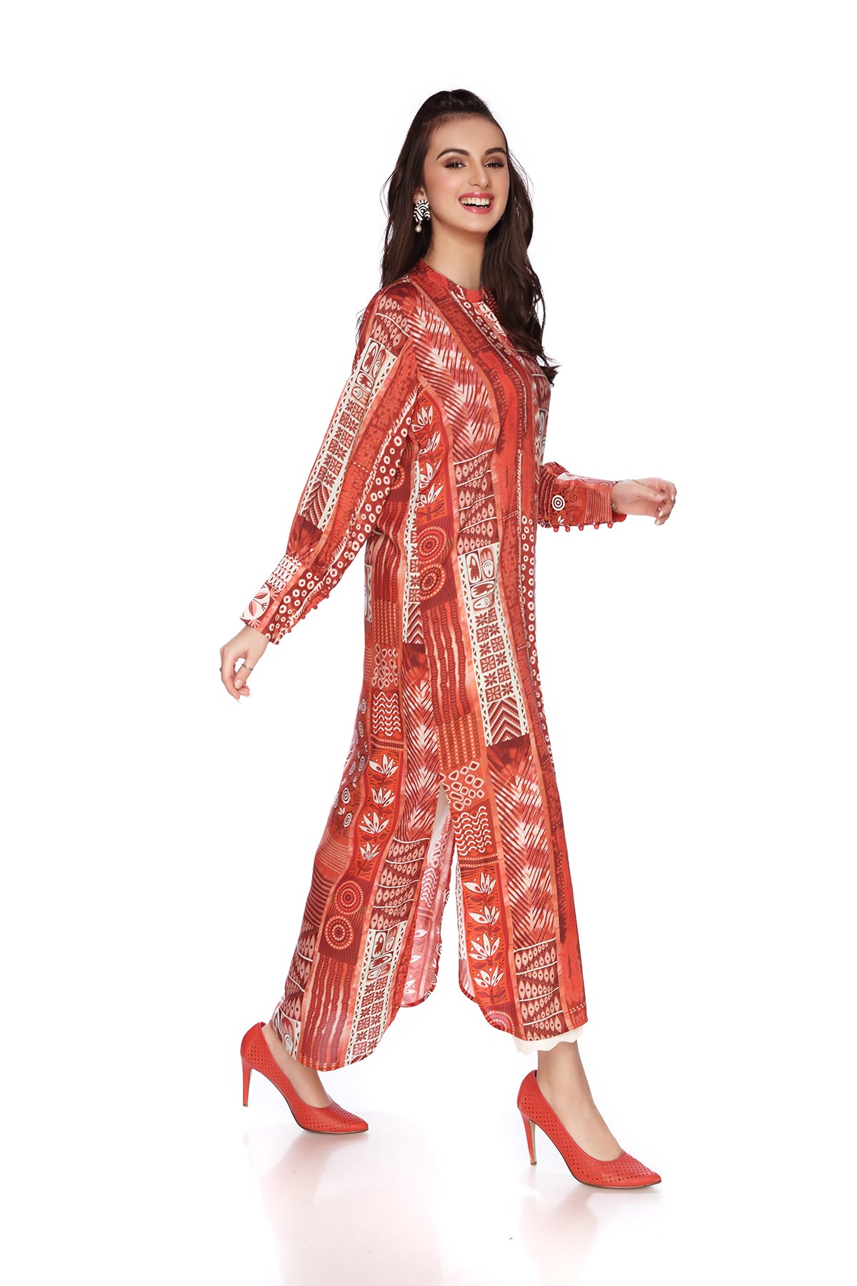 FS22-09-Printed Long Dress