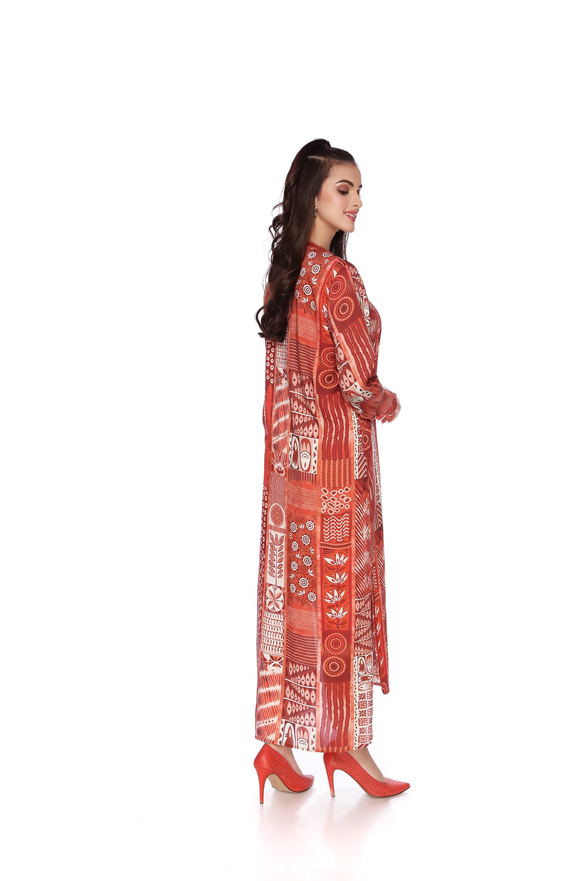 FS22-09-Printed Long Dress